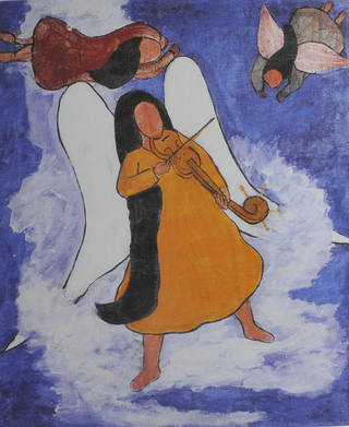Djanira da Motta e Silva - Anjo Tocando Violino