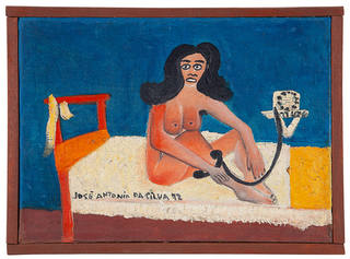 José Antônio da Silva - Mulher ao telefone na cama