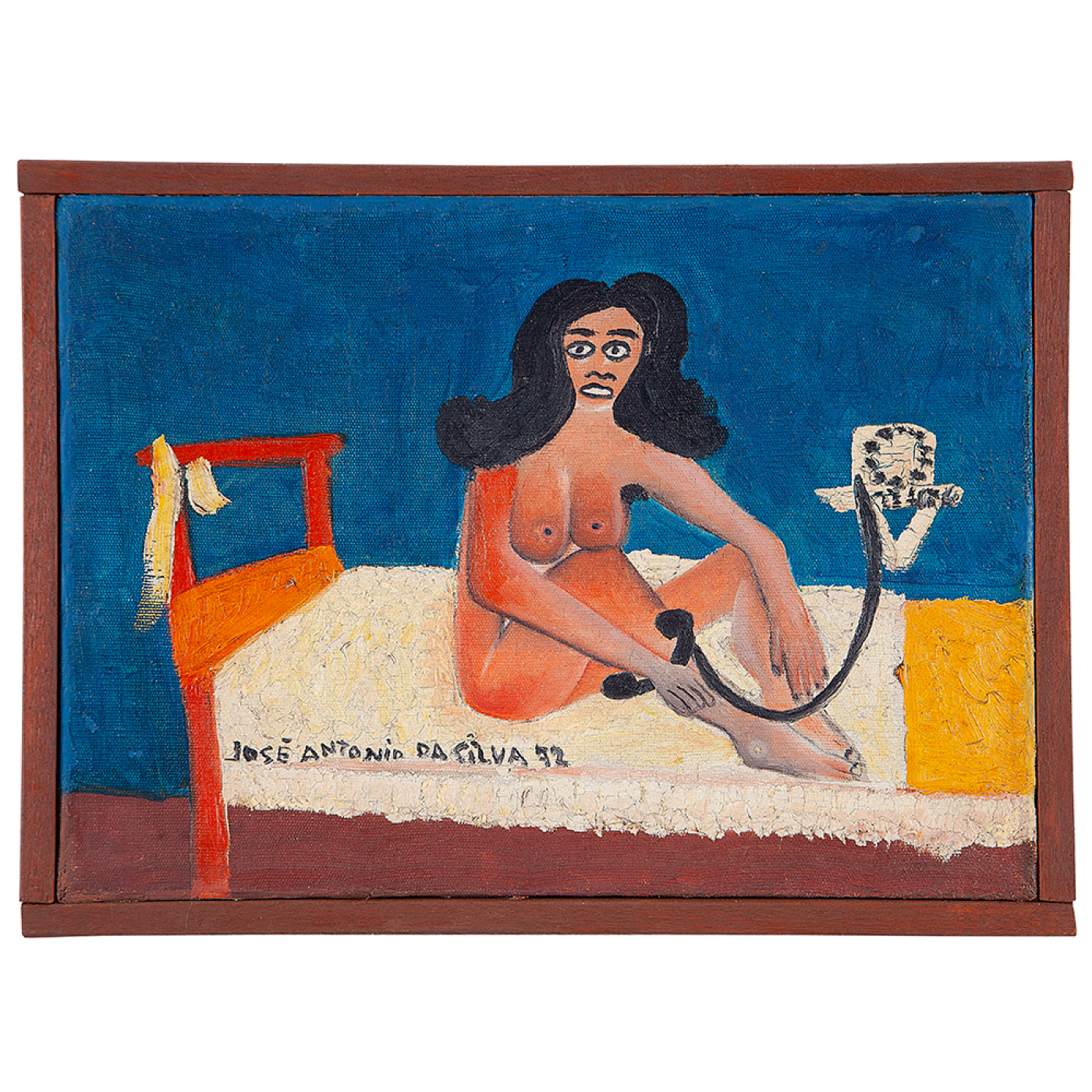 José Antônio da Silva - Mulher ao telefone na cama