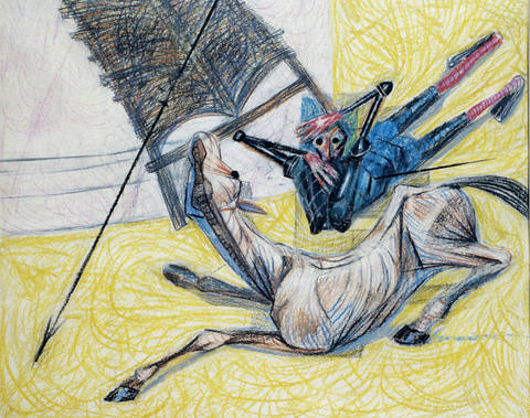 Dom Quixote Arremetendo contra o Moinho de Vento