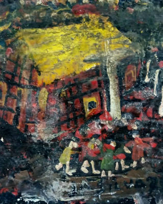 José Antônio da Silva - Cena Rural com figuras