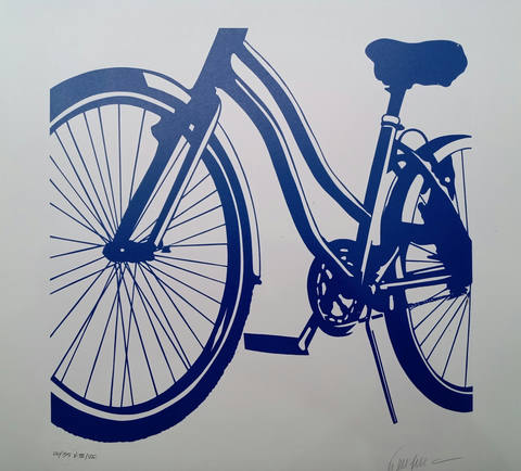Bicicleta azul