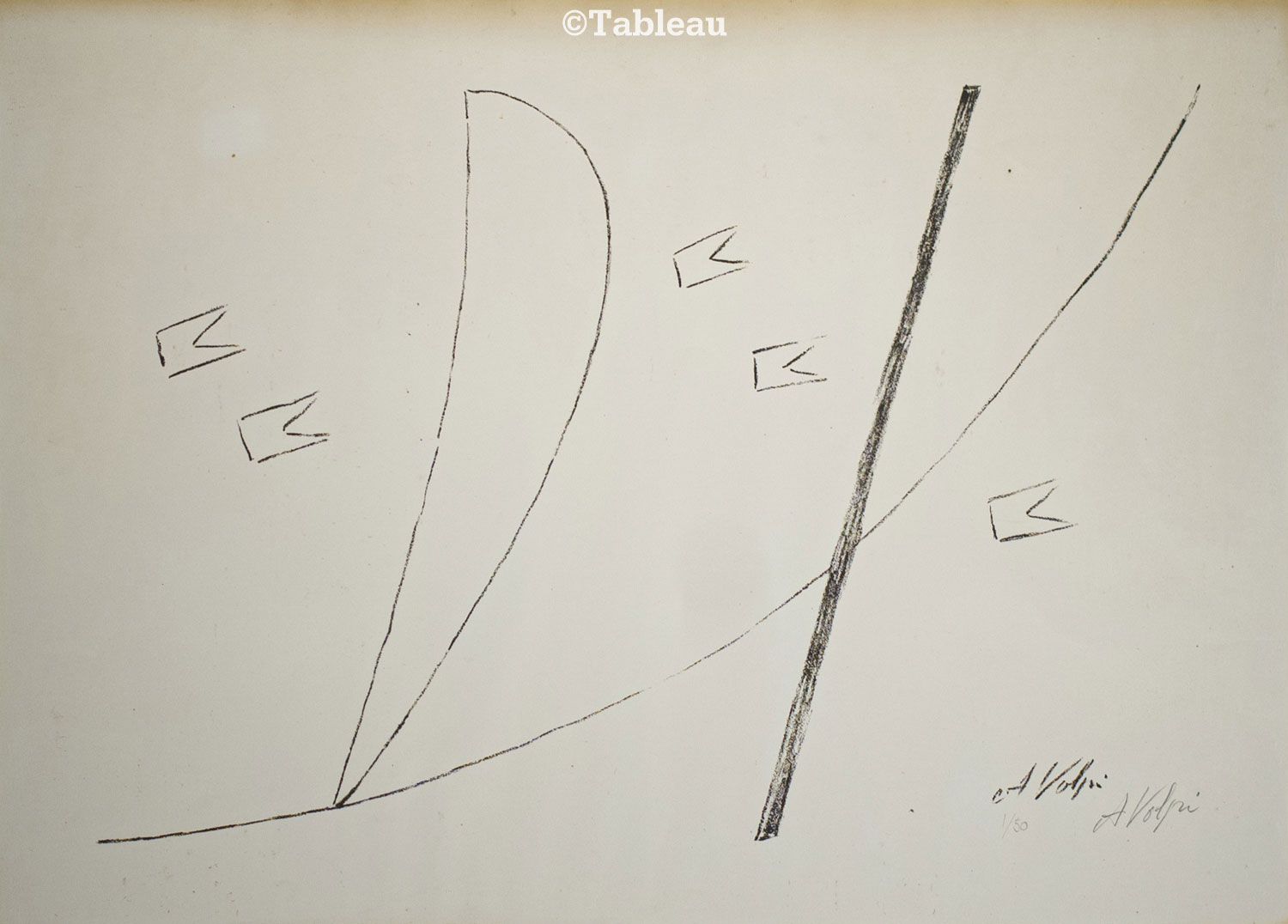 Alfredo Volpi - Vela, bandeira e mastro