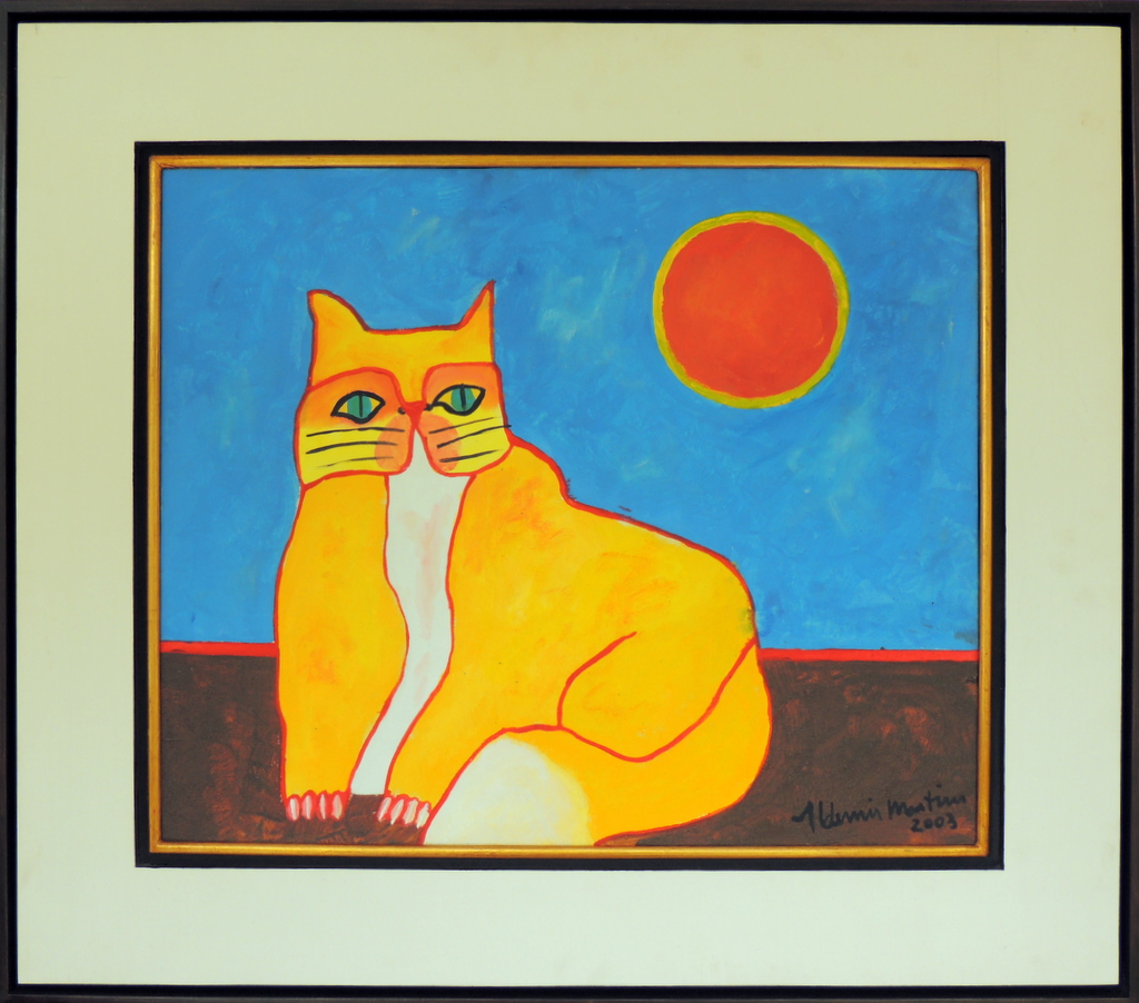 Aldemir Martins - Gato Amarelo com Sol
