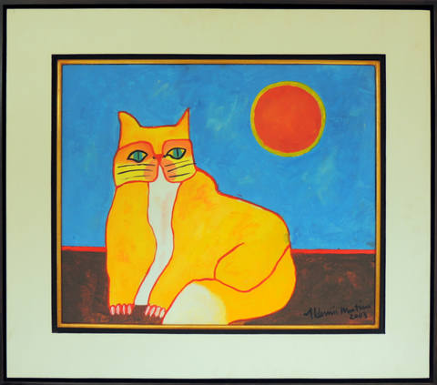 Gato Amarelo com Sol