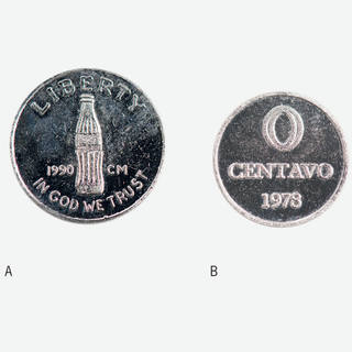 Cildo Meireles - Moedas em níquel