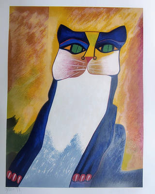 Aldemir Martins - Gato Azul