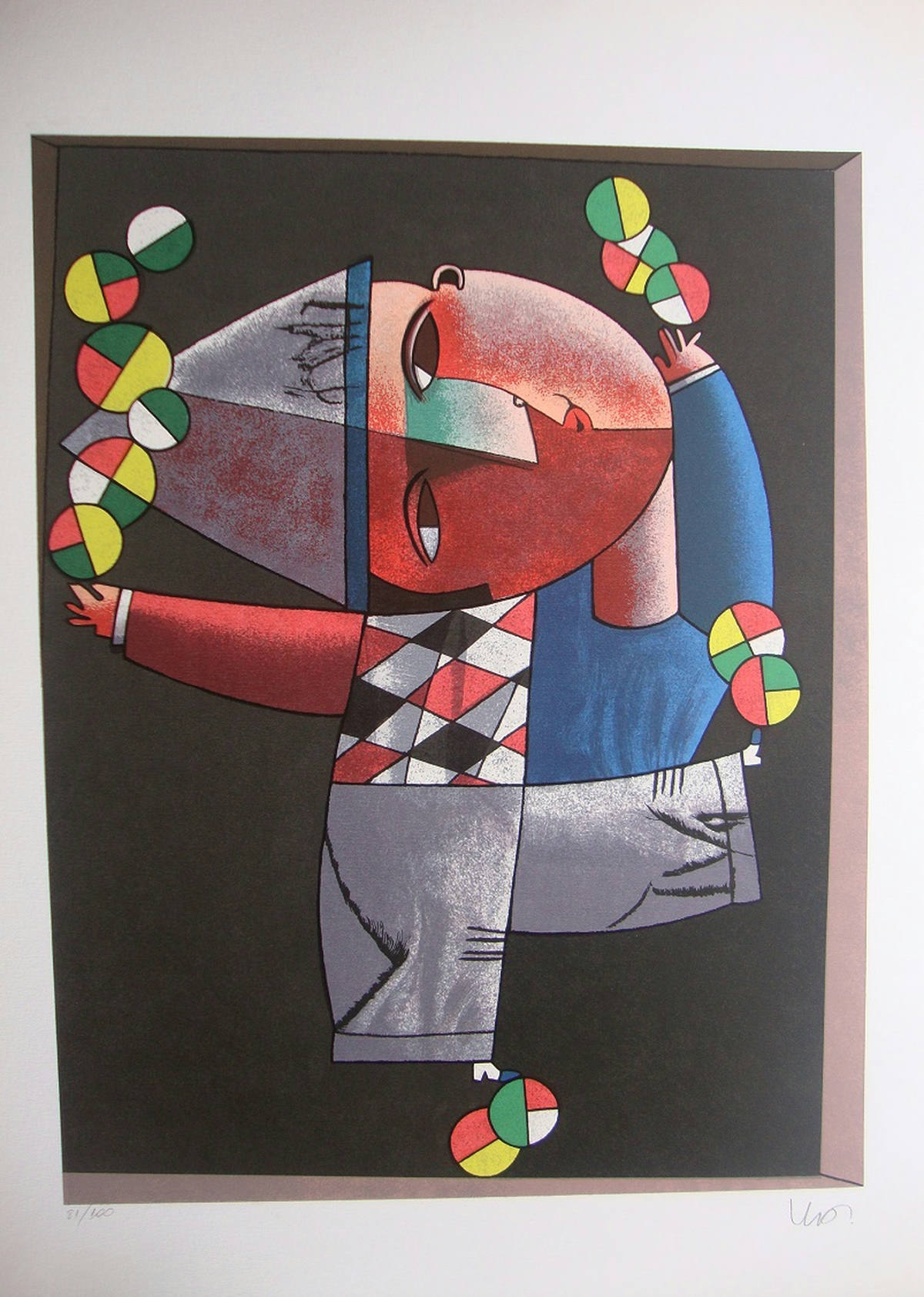 Equilibrista com chapéu