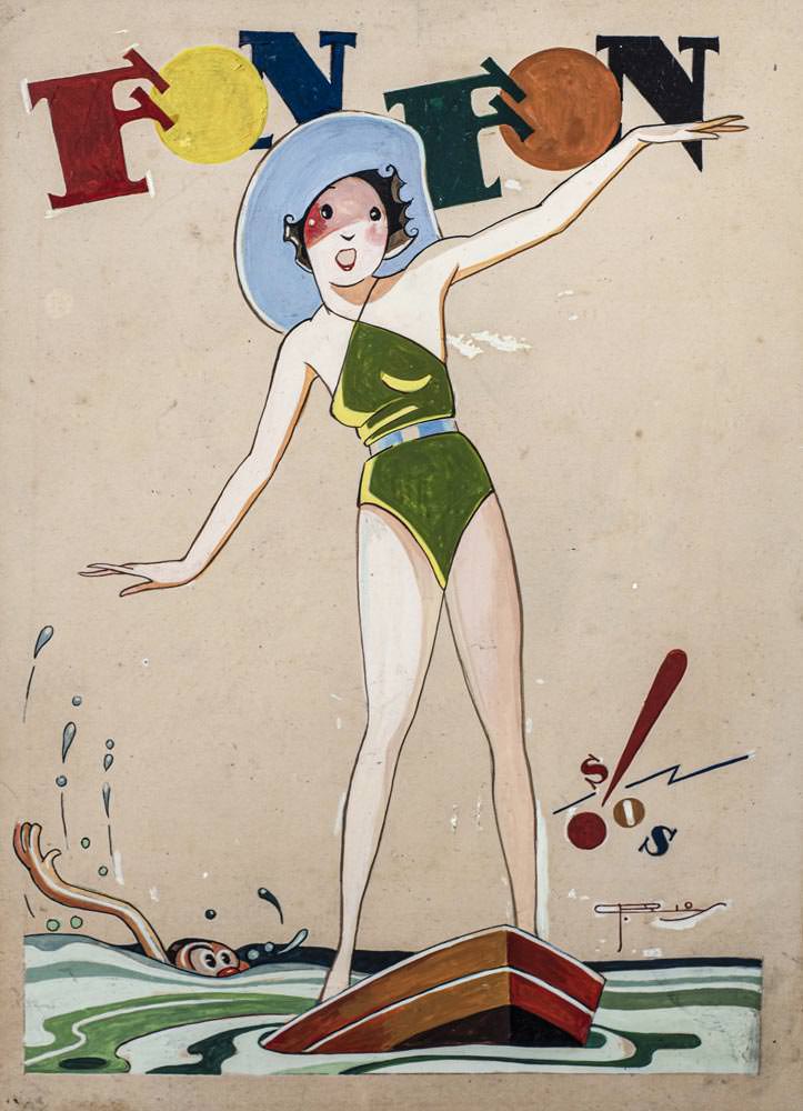 J. Carlos - Capa - Revista Fonfon - Sos