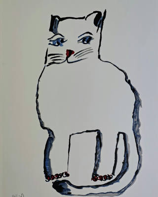Aldemir Martins - Gato Branco