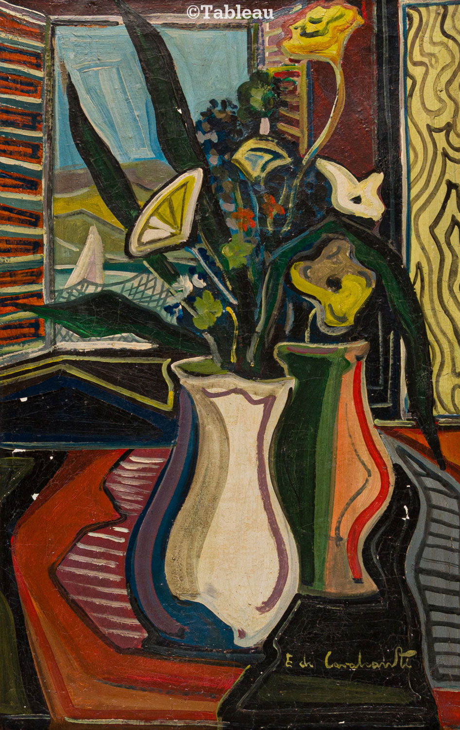 Emiliano di Cavalcanti - Jarros de flores