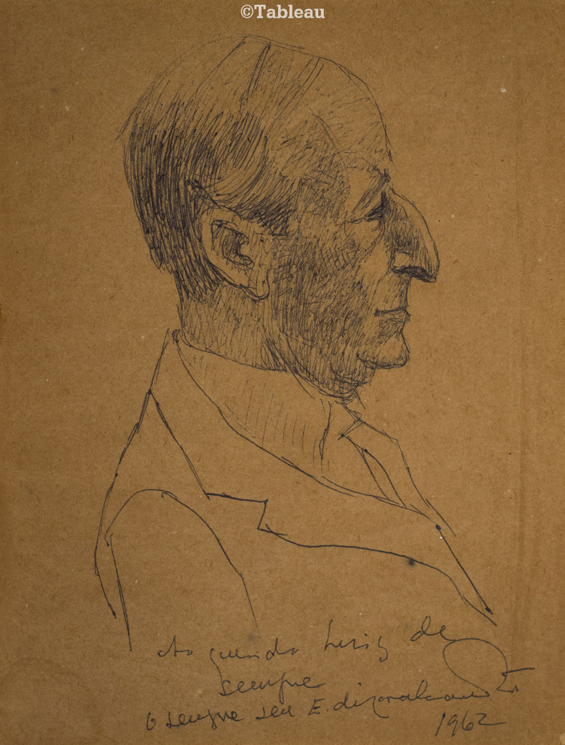 Emiliano di Cavalcanti - Retrato de Luiz Peixoto