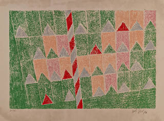 Alfredo Volpi - Mastro e bandeiras
