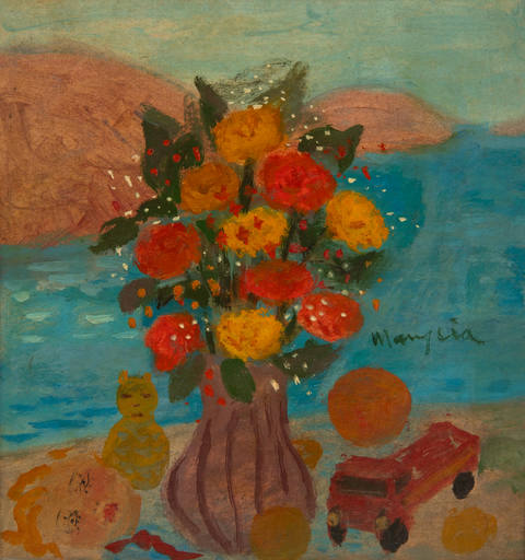 Vaso de Flor com Boneca