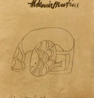 Aldemir Martins - Estudo de anel