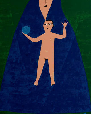 Alfredo Volpi - Madona e Menino