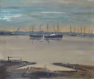 Sylvio Pinto - Marinha com Barcos