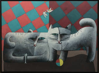 Inos Corradin - Dois Gatos Siberianos