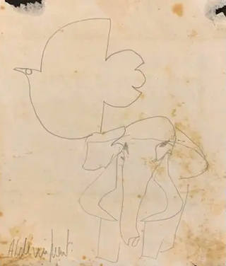 Aldemir Martins - Pássaro e Elefante