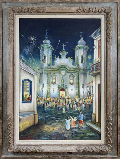 Personagens com igreja