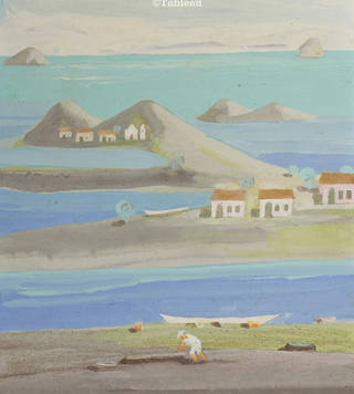 Fulvio Pennacchi - Aldeia a beira mar