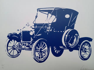 Kleber Ventura - Carro antigo azul