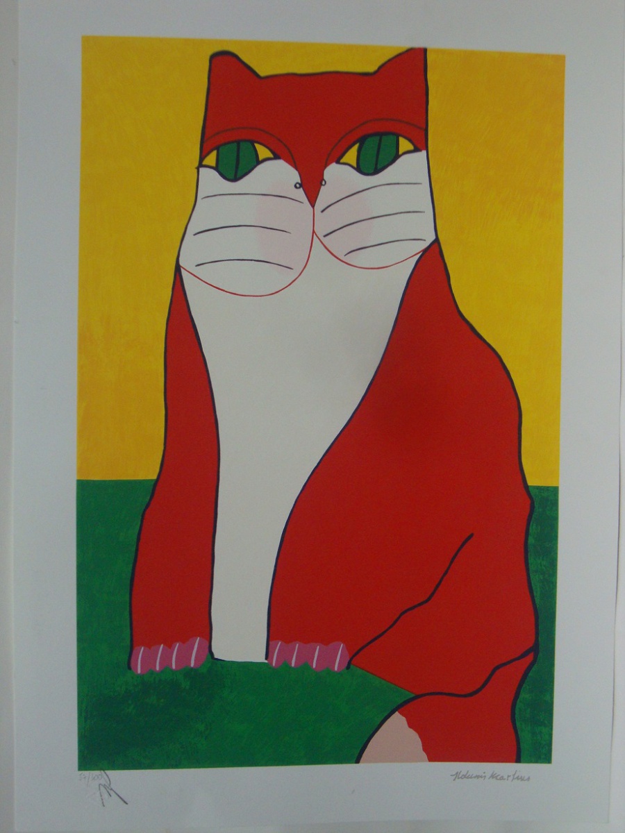 Aldemir Martins - Gato vermelho