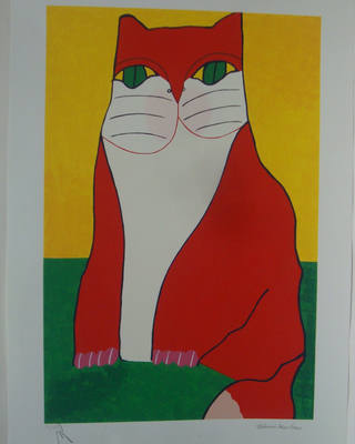 Aldemir Martins - Gato vermelho