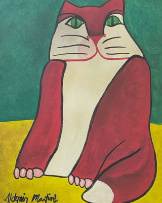 Aldemir Martins - Gato vermelho