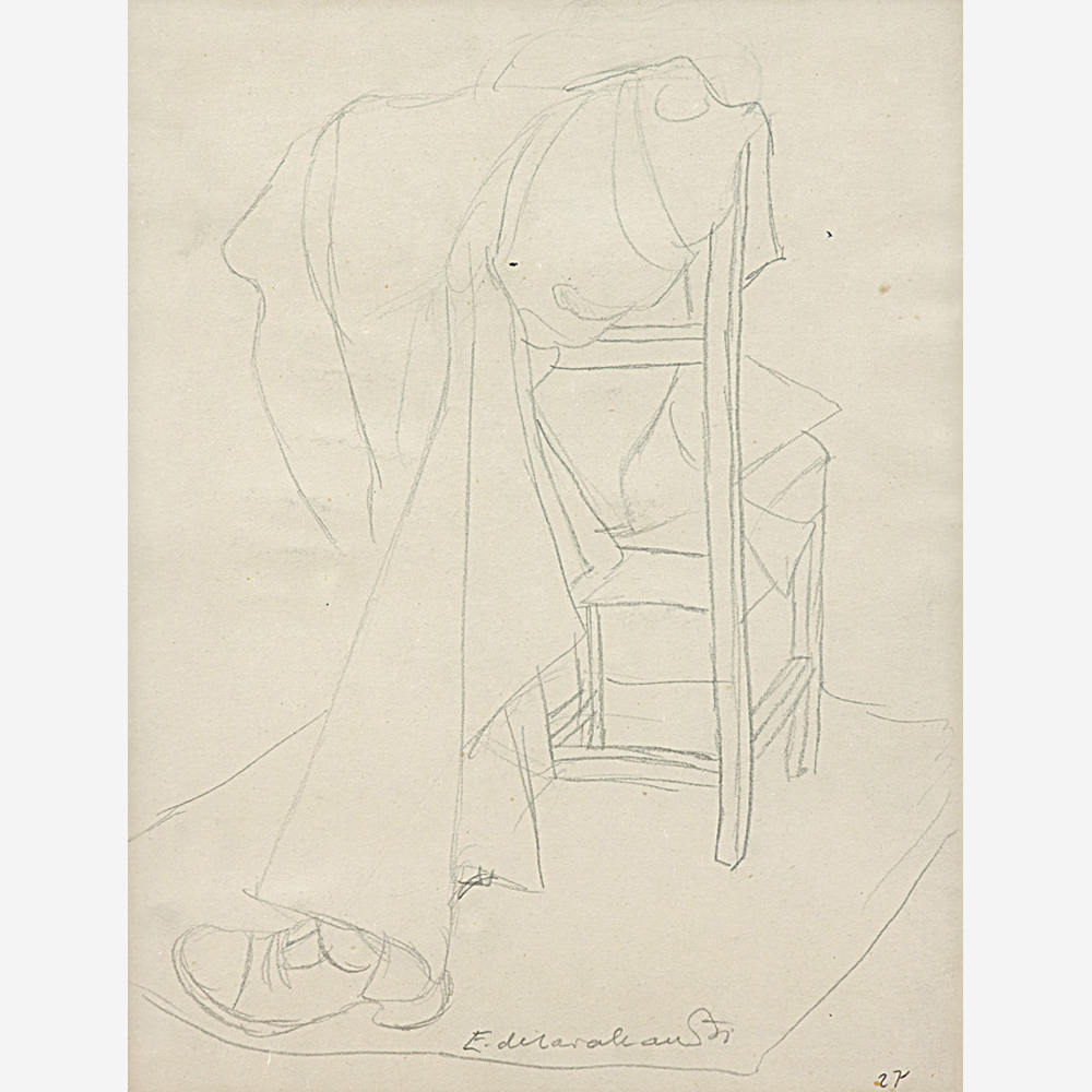 Emiliano di Cavalcanti - Roupas Numa Cadeira