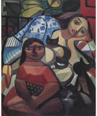 Emiliano di Cavalcanti - Mulheres e Gatos