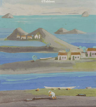 Fulvio Pennacchi - Aldeia a beira mar
