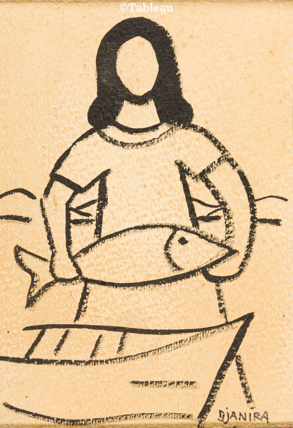 Menina com peixe