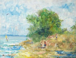 Manoel Santiago - Paisagem com Mar