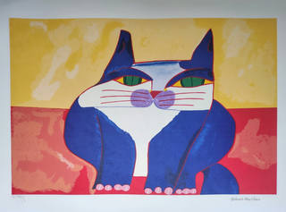 Aldemir Martins - Gato Azul