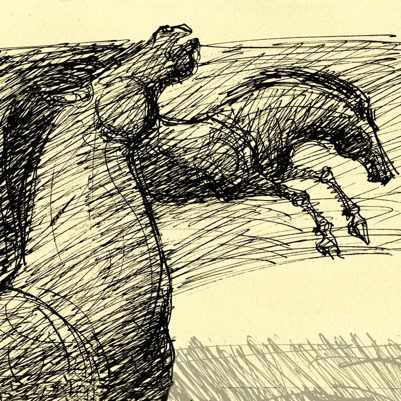 Sketch Cavalos Negros