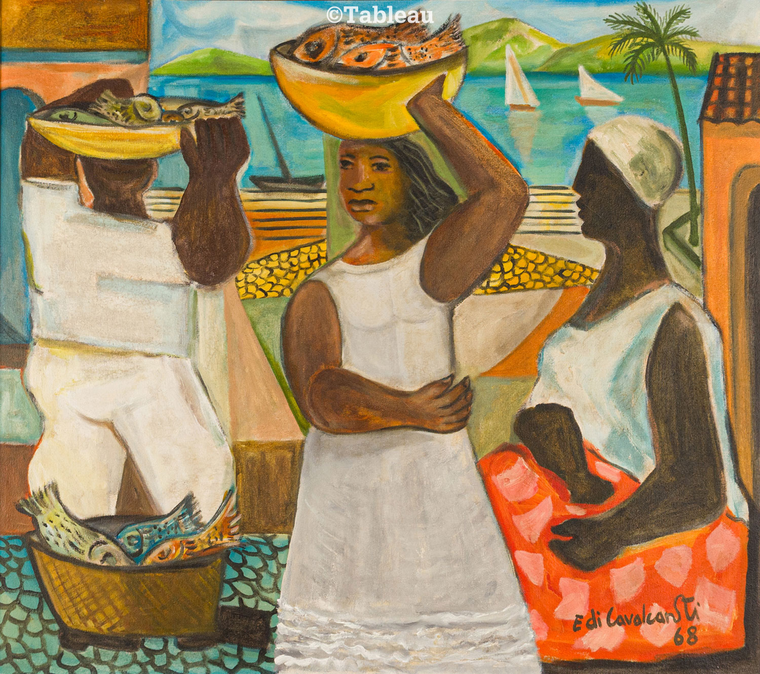 Emiliano di Cavalcanti - Mercado de peixe