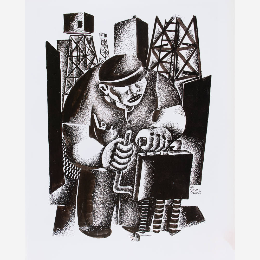 Emiliano di Cavalcanti - Operário,(c.1930 )