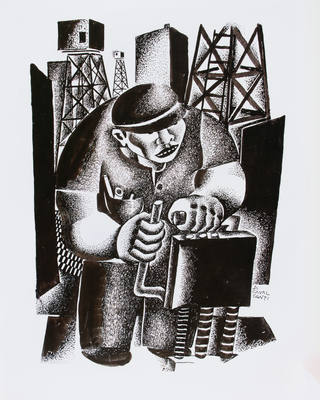 Emiliano di Cavalcanti - Operário,(c.1930 )