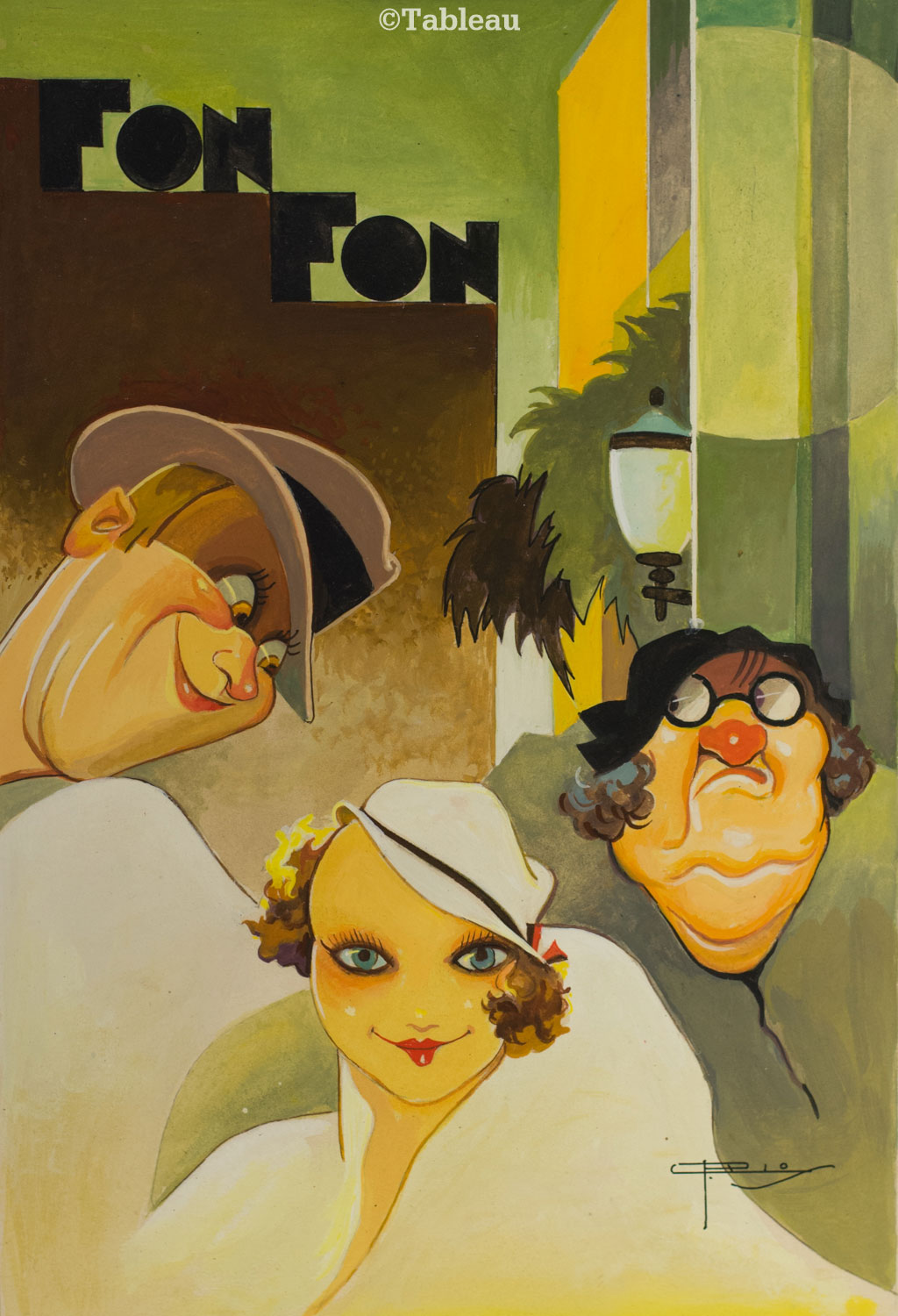 J. Carlos - Capa da revista Fon Fon