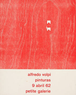 Alfredo Volpi - Cartaz de Exposição na Petite Galerie
