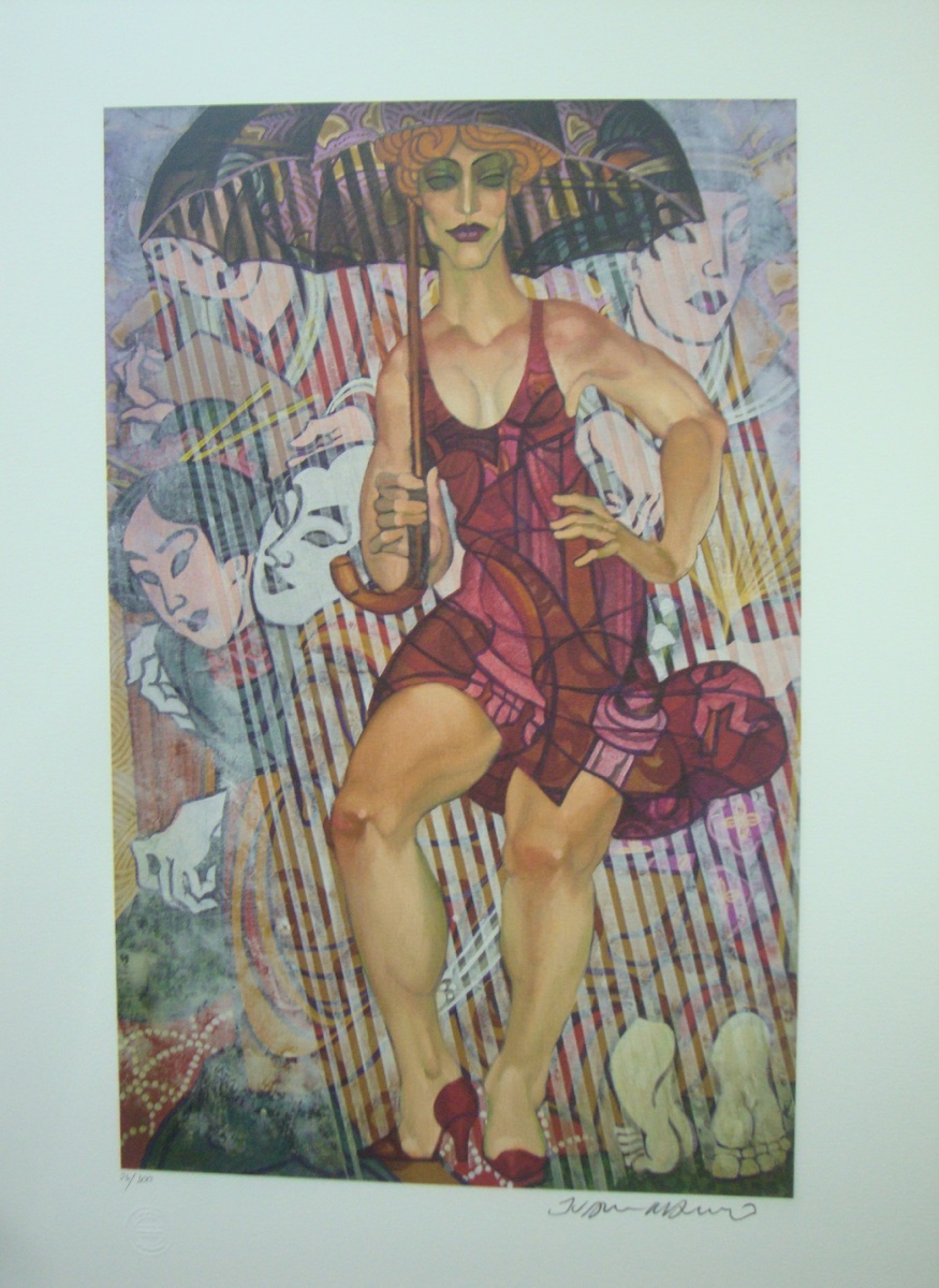 Juarez Machado - Mulher com guarda-chuva