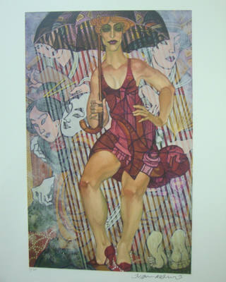 Juarez Machado - Mulher com guarda-chuva