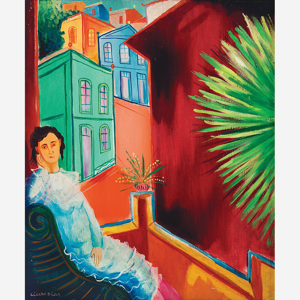 Cícero Dias - Menina na sacada, início década de 60