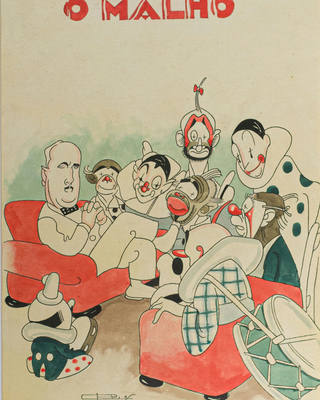 J. Carlos - Capa da revista "o malho"