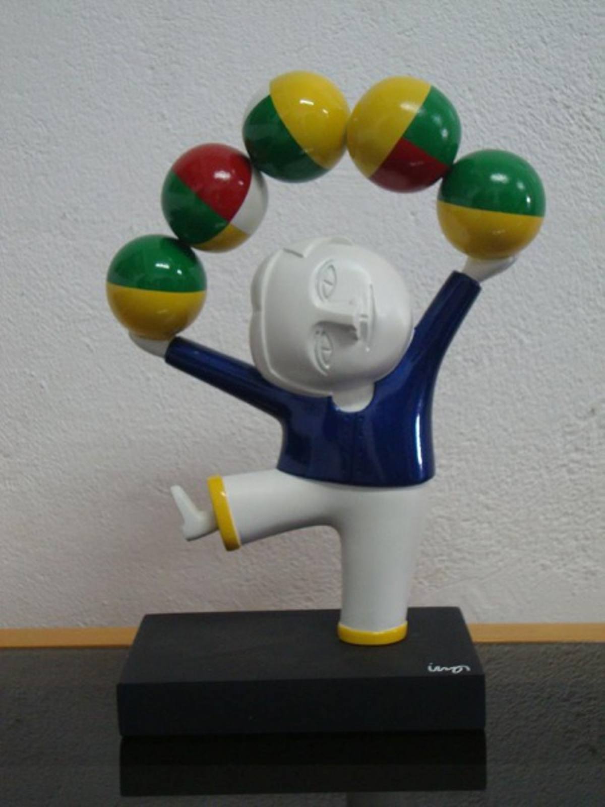 Malabarista azul