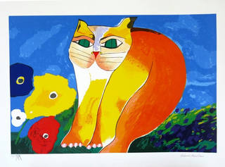 Aldemir Martins - Gato - Gravura