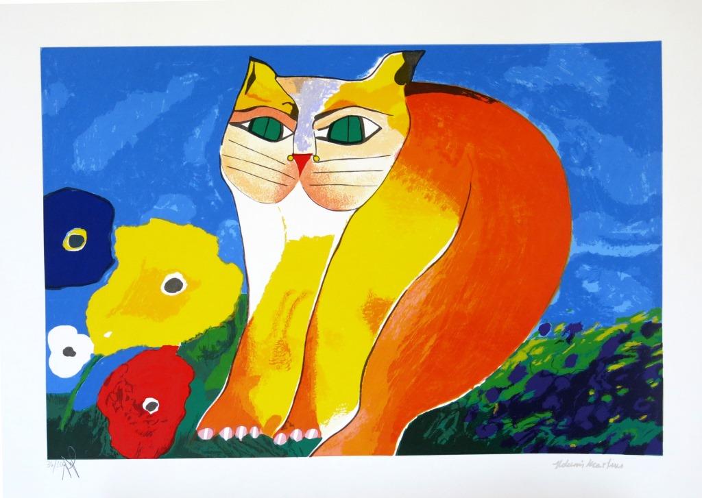 Aldemir Martins - Gato - Gravura