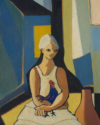 Emiliano di Cavalcanti - Mulher e galo
