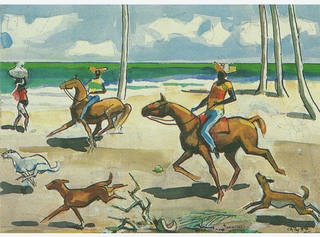 Carybé - Passeio a cavalo na praia